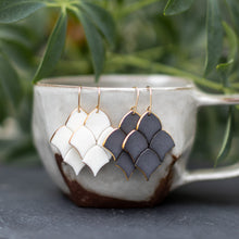 wave tile earrings