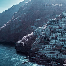Amalfi Coast aerial photo, European infrared photography, drone photography, aerial city, Austin photographer, Positano Italy blue ocean view