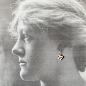square chevron earrings