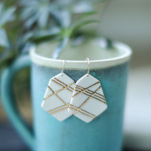 geometric mosaic earrings