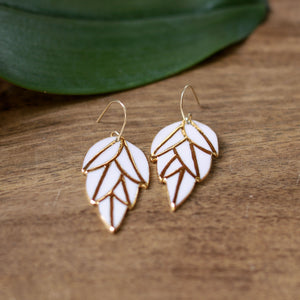 leaf cluster earrings