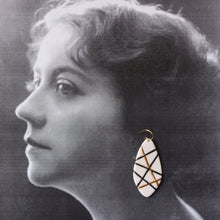 oval mosaic earrings
