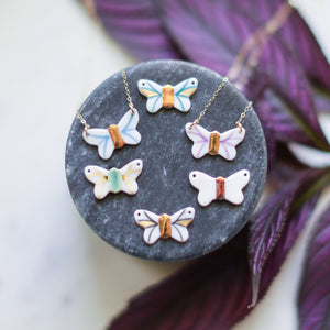 newly redesigned butterfly necklace